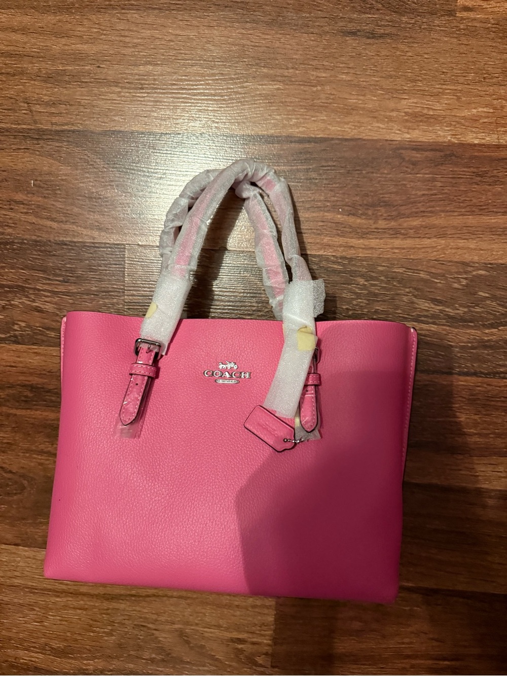 Coach Hot Pink Pebble Leather Tote